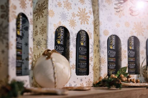 Confezione regalo natalizia Olio extravergine di oliva Borrelli