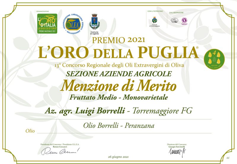 Oro Puglia 2021